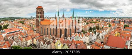 St. Mary's Kathedrale in der Altstadt von Danzig Stockfoto