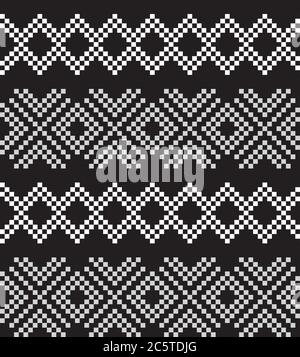 Weihnachten Messe Insel Muster Hintergrund für Mode-Textilien, Strickwaren und Grafiken Stock Vektor