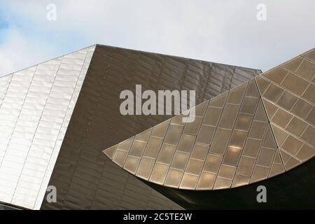 Abstrakte architektonische Formen: Das Lowry Centre, Salford Quays, Greater Manchester Stockfoto