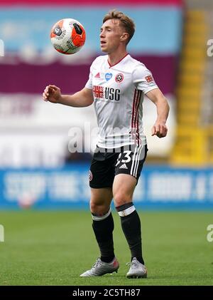 Ben Osborn von Sheffield United während des Premier League-Spiels in Turf Moor, Burnley. Stockfoto