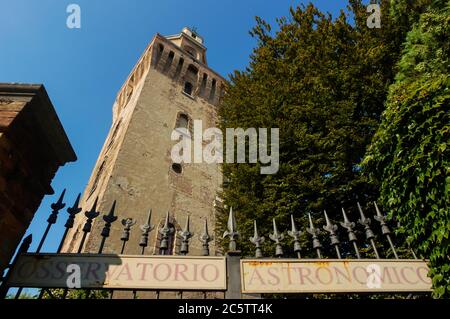 Galileo Galilei´s Astronomisches Observatorium La Specola Turm in Padova Italien Stockfoto