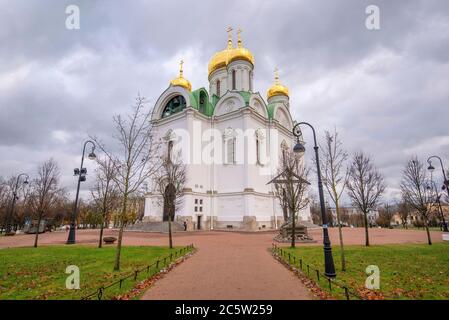 Orthodoxe Kirche der heiligen Katharina. Katharinenkathedrale in Zarskoe Selo (Puschkin), St. Petersburg, Russland Stockfoto