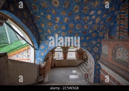 Moskau, Russland. Innenraum der Basilius-Kathedrale oder Vasily der Selige, eine russisch-orthodoxe Kirche und Museum Stockfoto