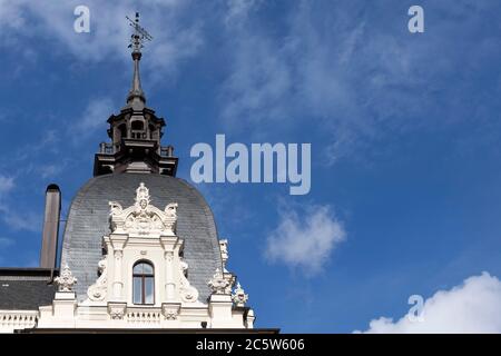 Jugendstil-Gebäude in Riga, Lettland Stockfoto