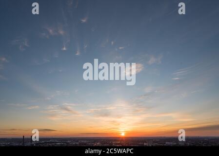 Croydon launischer Himmel Stockfoto