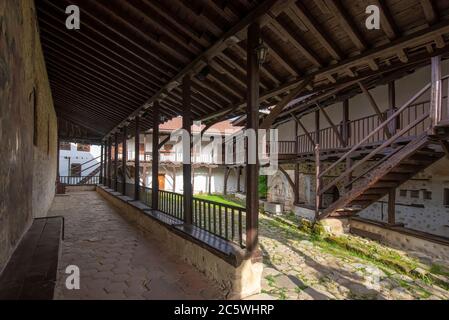 Das mittelalterliche orthodoxe Kloster Rozhen bei Melnik, Bulgarien. Geburt der Gottesmutter Kirche Stockfoto