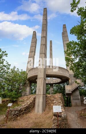 Mittelalterliche Festung von Bulgarisch Tzar Samuil in der Nähe von Dorf Kliuch, Petrich, Blagoevgrad Region, Bulgarien Stockfoto