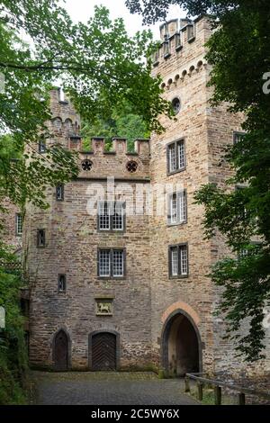 Schloss Stolzenfels bei Koblenz, Deutschland Stockfoto