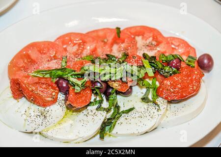 New York City, NY NYC Lower, Manhattan, Little Italy, Mulberry Street Nachbarschaft, Il Fornaio, Italienisch, Restaurant Restaurants Essen, Essen, Cafés, Essen, Essen Stockfoto