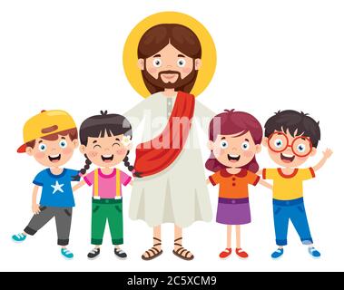 Cartoon Zeichnung Von Jesus Christus Stock Vektor