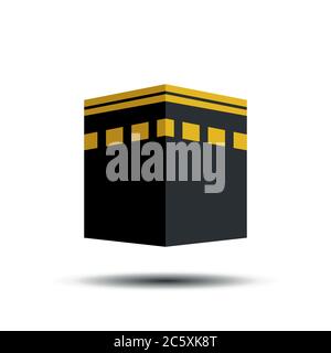 Kaaba Zeichen Symbol Design Vektor Illustration Stock Vektor