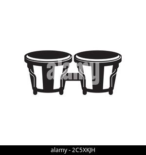 bongo Design Falt Vektor Illustration Stock Vektor