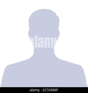 Grau Avatar Bild Profil Symbol Design Vektor Stock Vektor