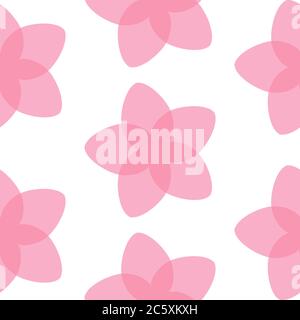 Muster Sakura Blume Design Vektor Stock Vektor