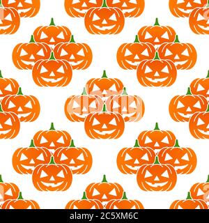 Muster halloween Kürbisse Design Vektor Illustration Stock Vektor
