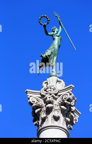 Dewey Monument am Union Square, San Francisco, Kalifornien, USA Stockfoto