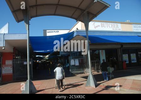 Inala Plaza, Inala, Brisbane, Queensland, Australien. Stockfoto