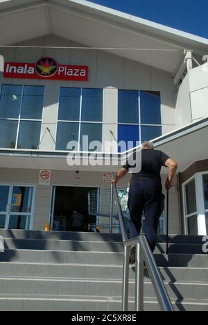 Vor dem Inala Plaza, Inala, Brisbane, Queensland, Australien. Stockfoto