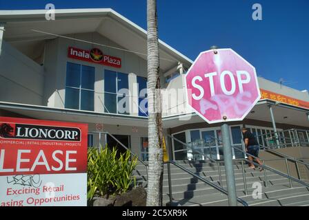 Vor dem Inala Plaza, Inala, Brisbane, Queensland, Australien. Stockfoto