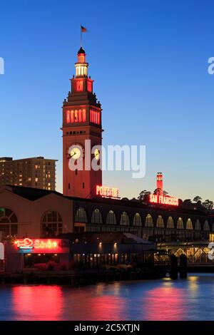 Ferry Building, Embarcadero District, San Francisco, Kalifornien, USA Stockfoto