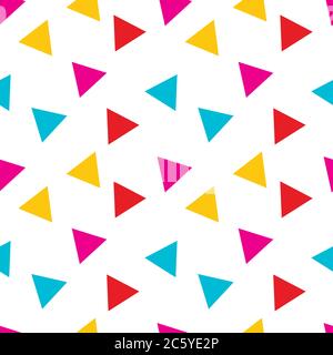 Bunte Dreieck nahtlose Muster Vektor Illustration Hintergrund Stock Vektor
