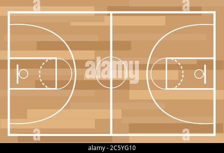 Basketball-Gericht-Vektor-illustration Stock Vektor