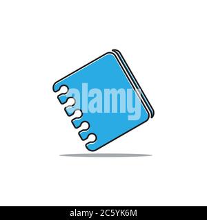 3D-Schatten-Symbolvektor buchen Stock Vektor