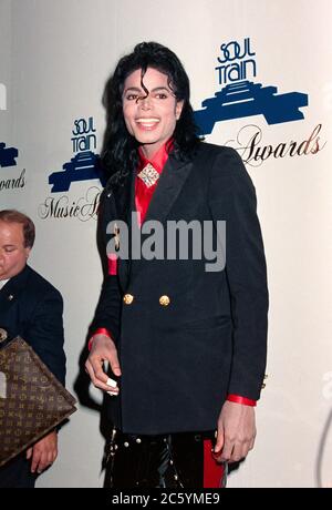 ARCHIV: LOS ANGELES, CA: 14. April 1989: Michael Jackson bei den Soul Train Music Awards. Datei Foto © Paul Smith/Featureflash Stockfoto