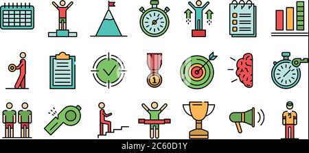 Coach Symbole Vektor flach Stock Vektor