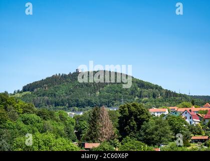 Blick über die Thüringer Waldberge in Ostdeutschland Stockfoto