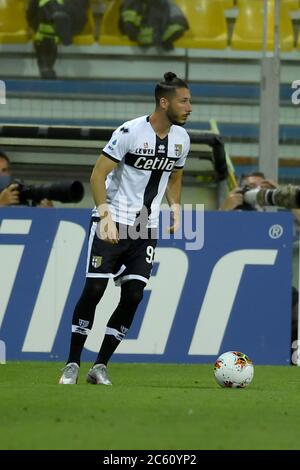 Mattia Sprocati (Parma) beim italienischen 'Serie A'-Spiel zwischen Parma 1-2 Fiorentina im Ennio Tardini-Stadion am 05. Juli 2020 in Parma, Italien. Quelle: Maurizio Borsari/AFLO/Alamy Live News Stockfoto