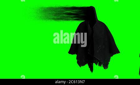 Beängstigend, Angst Geist mit dunklen Partikeln. 3d-Rendering. Stockfoto