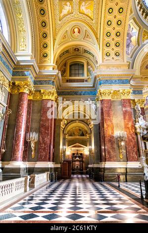 Innenraum der St.-Stephans Basilika, Budapest, Ungarn Stockfoto