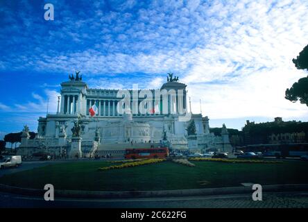 Rom Italien Viktor Emanuel II Denkmal zur Erinnerung an die Vereinigung Italiens im Jahr 1861 Stockfoto