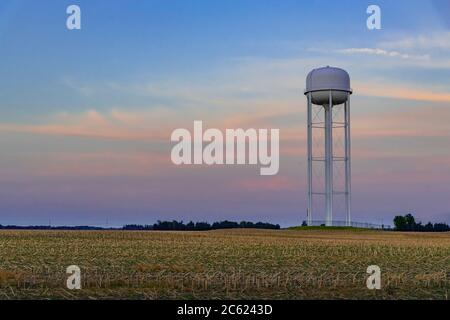 Water Tower, Columbus, Indiana, USA Stockfoto