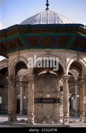 Kairo Ägypten Mohammed Ali Moschee Die Zitadelle Stockfoto