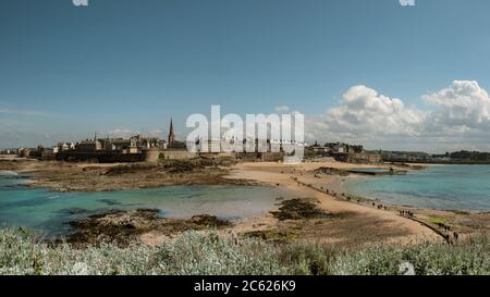 Landschaft von Saint Malo, Frankreich Stockfoto