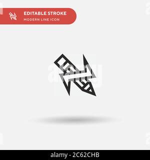 Innovation einfaches Vektorsymbol. Illustration Symbol Design Vorlage für Web mobile UI Element. Perfekte Farbe modernes Piktogramm auf bearbeitbaren Strich. Innovation-Symbole für Ihr Geschäftsprojekt Stock Vektor