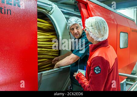 Jörg Geiger Manufaktur für Obstwein und Säfte, Schlats, Deutschland Stockfoto