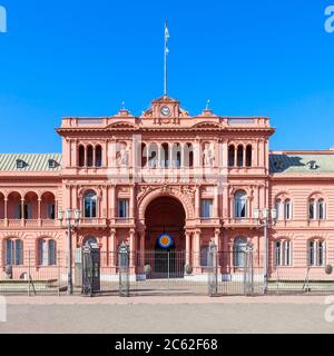 La Casa Rosada oder das Rosa Haus ist Executive Mansion und Büro des Präsidenten von Argentinien, Buenos Aires, Argentinien Stockfoto