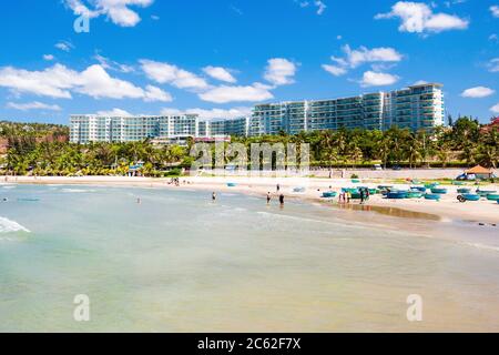 Schönheit Strand in Mui Ne oder Phan Thiet in Vietnam. Stockfoto