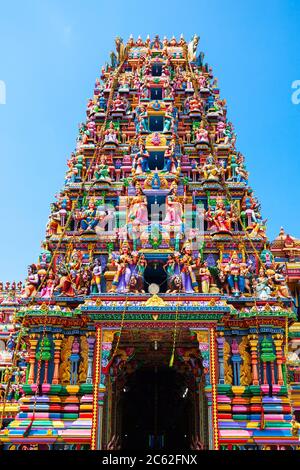 Pathirakali Amman Tempel, Pathrakali Ambal Kovil oder der Kali Kovil Trincomalee ist ein hinduistischer Tempel für die Göttin Bhadrakali, eine Form des Go Stockfoto