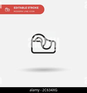 Einfaches Vektorsymbol Klebeband. Illustration Symbol Design Vorlage für Web mobile UI Element. Perfekte Farbe modernes Piktogramm auf bearbeitbaren Strich. Anzeige Stock Vektor