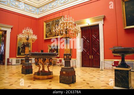 Der Große Italienische Dachluke, Das Staatliche Hermitage Museum, St. Petersburg, Russland. Stockfoto