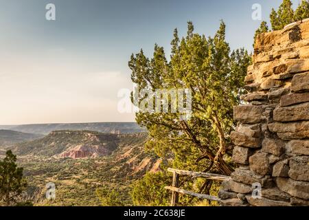 Landschaftlich schöner Blick über den Palo Duro Canyon State Park, Texas Stockfoto