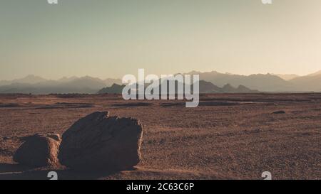 Das Gouvernement Süd-Sinai ist das am wenigsten besiedelte Gouvernement Ägyptens. Stockfoto