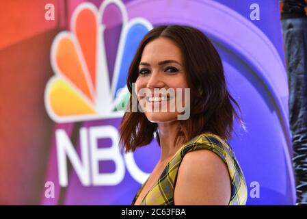 Schauspielerin Mandy Moore besucht am 13. Mai 2019 die NBC 2019/20 im Four Seasons Hotel New York. Stockfoto