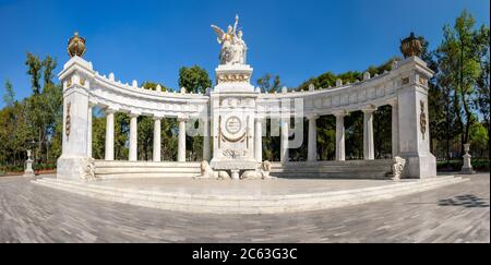 Das Juarez-Halbrad in Mexiko-Stadt Alameda Central Stockfoto