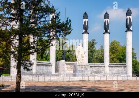 Das Denkmal der heroischen Kadetten im Chapultepec Park in Mexiko-Stadt Stockfoto