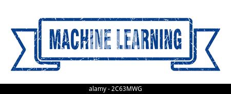 Machine Learning Band. Machine Learning Grunge Band Zeichen. Machine Learning Banner Stock Vektor